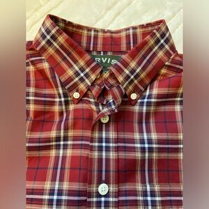 Orvis Trim Fit Plaid Shirt - size Medium